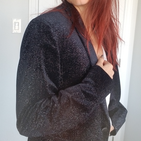 Zara Tuxedo Jacket- Sparkely Velvet - Picture 2 of 4